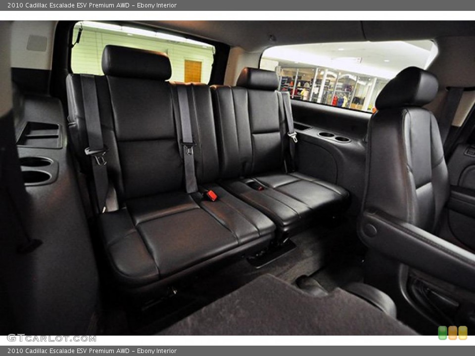Ebony Interior Photo for the 2010 Cadillac Escalade ESV Premium AWD #43958554