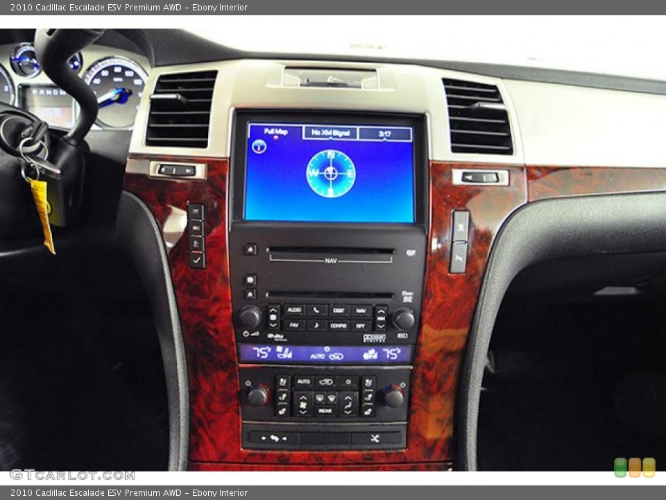 Ebony Interior Controls for the 2010 Cadillac Escalade ESV Premium AWD #43958750
