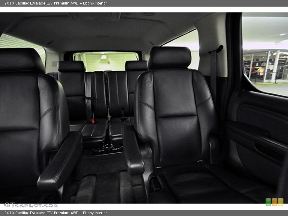 Ebony Interior Photo for the 2010 Cadillac Escalade ESV Premium AWD #43958806
