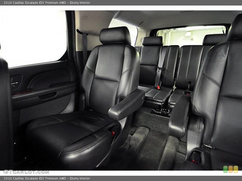 Ebony Interior Photo for the 2010 Cadillac Escalade ESV Premium AWD #43958822