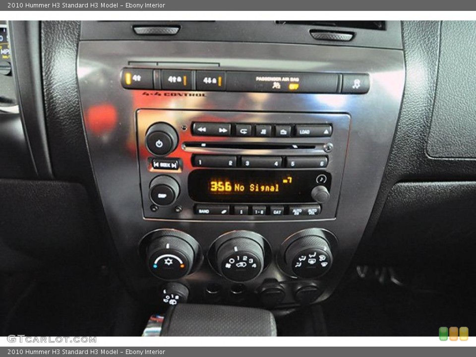 Ebony Interior Controls for the 2010 Hummer H3  #43959476