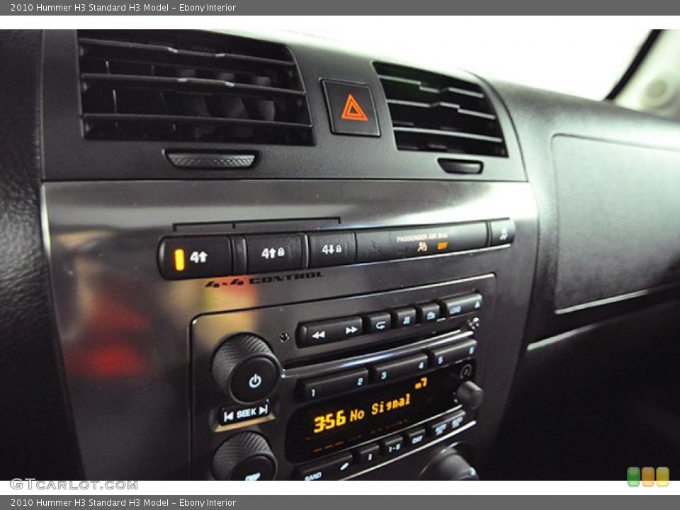 Ebony Interior Controls for the 2010 Hummer H3  #43959492