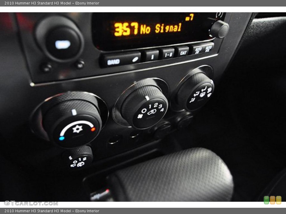 Ebony Interior Controls for the 2010 Hummer H3  #43959504