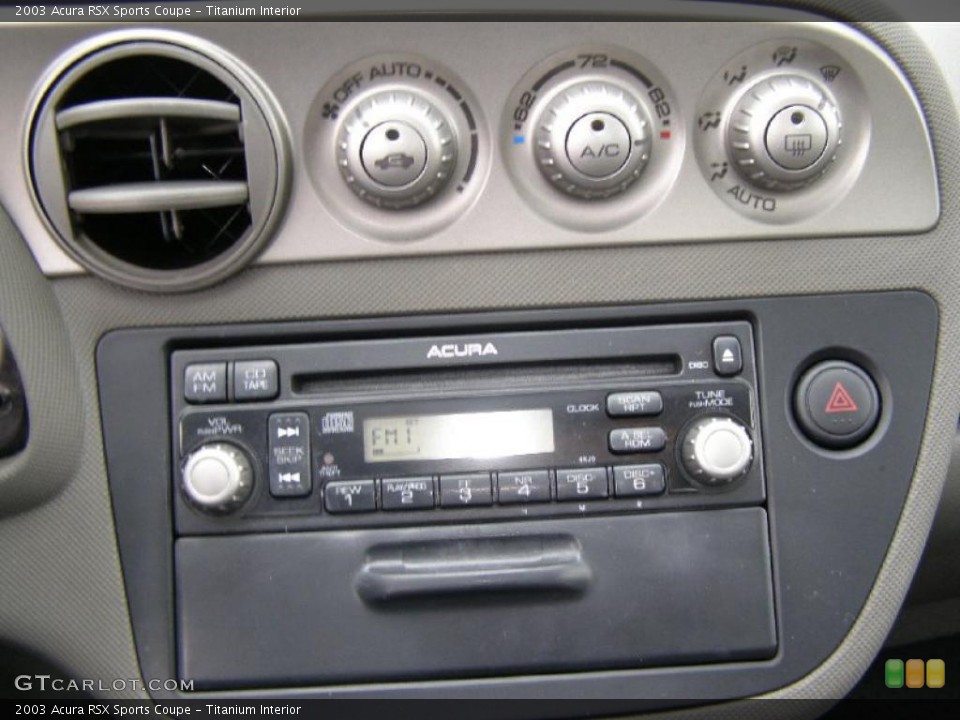 Titanium Interior Controls for the 2003 Acura RSX Sports Coupe #43961460