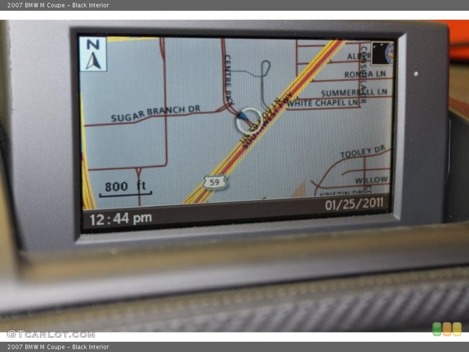 Black Interior Navigation for the 2007 BMW M Coupe #43962403