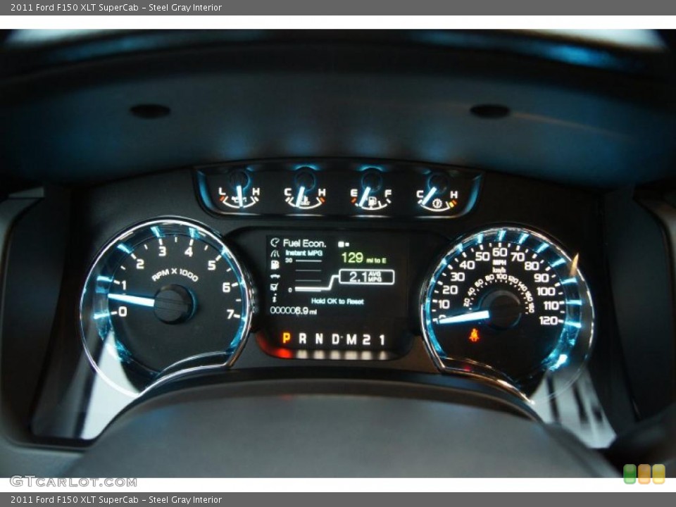 Steel Gray Interior Gauges for the 2011 Ford F150 XLT SuperCab #43965322