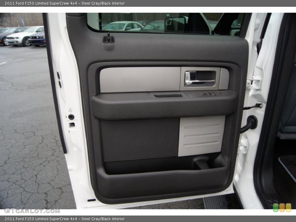 Steel Gray/Black Interior Door Panel for the 2011 Ford F150 Limited SuperCrew 4x4 #43965732