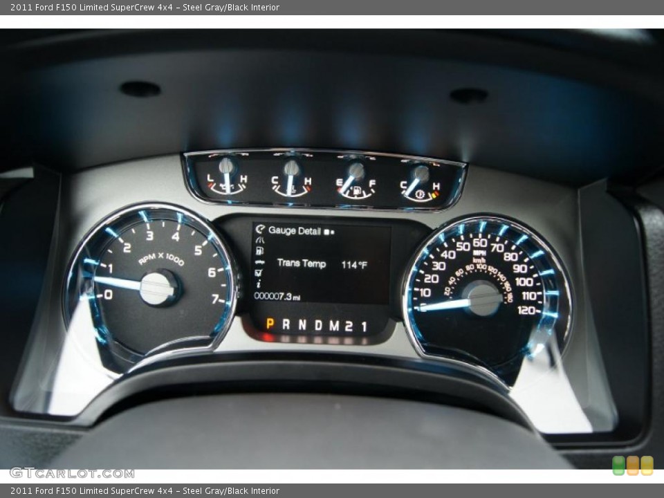 Steel Gray/Black Interior Gauges for the 2011 Ford F150 Limited SuperCrew 4x4 #43966088