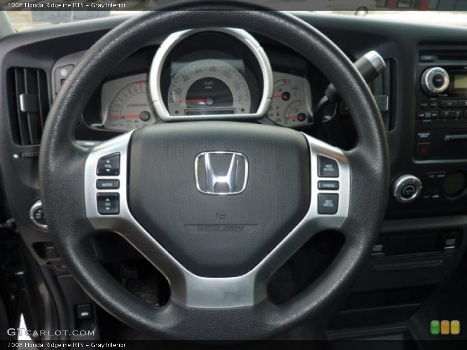 Gray Interior Steering Wheel for the 2008 Honda Ridgeline RTS #43967936
