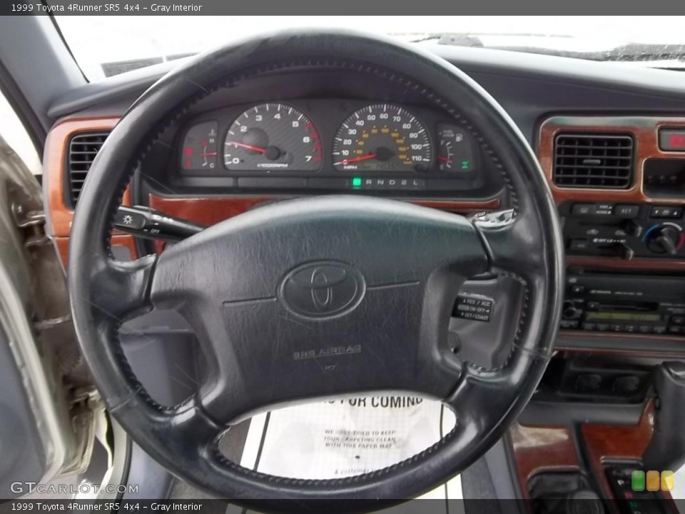 Gray Interior Steering Wheel for the 1999 Toyota 4Runner SR5 4x4 #43985656