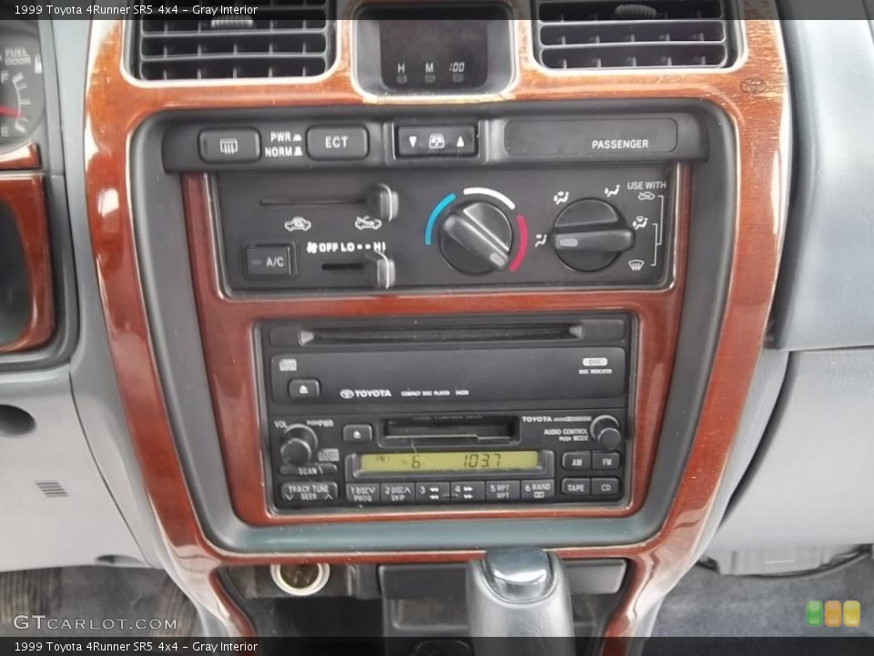 Gray Interior Controls for the 1999 Toyota 4Runner SR5 4x4 #43985696