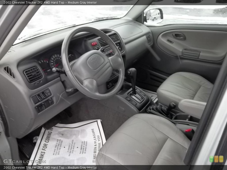 Medium Gray Interior Prime Interior for the 2002 Chevrolet Tracker ZR2 4WD Hard Top #43987224