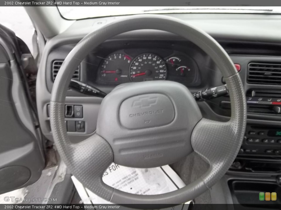 Medium Gray Interior Steering Wheel for the 2002 Chevrolet Tracker ZR2 4WD Hard Top #43987272