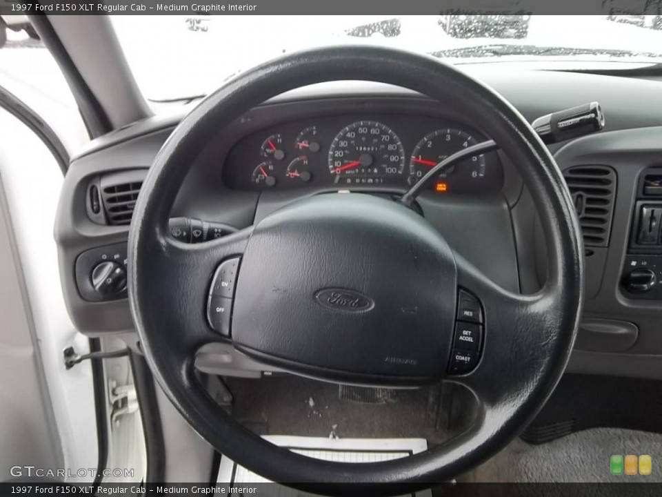Medium Graphite Interior Steering Wheel for the 1997 Ford F150 XLT Regular Cab #43987392