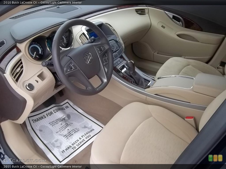 Cocoa/Light Cashmere Interior Prime Interior for the 2010 Buick LaCrosse CX #43987732
