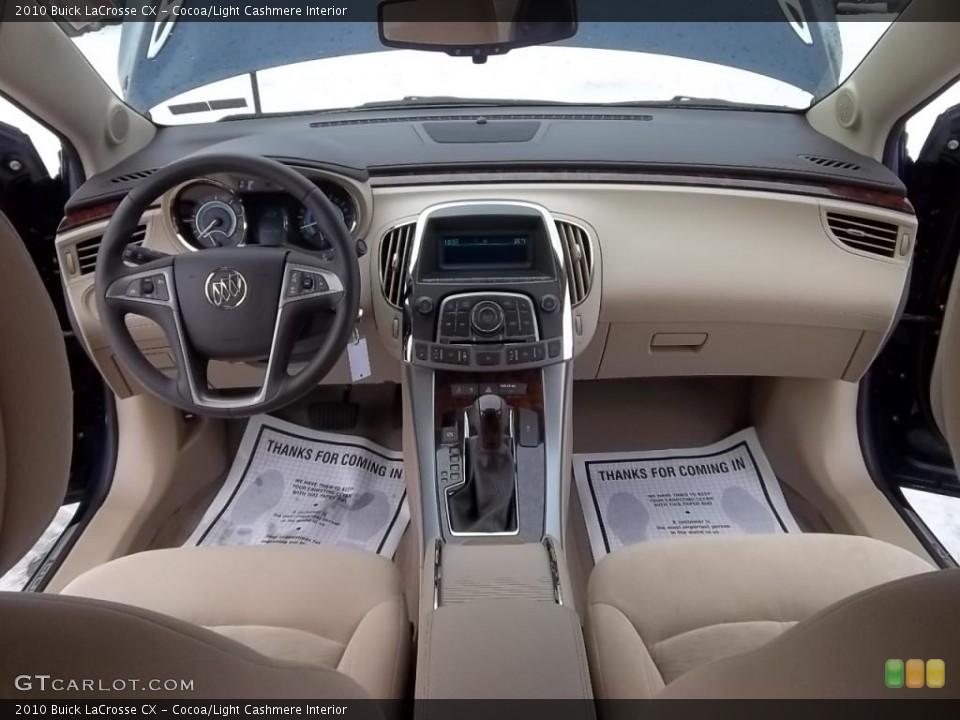 Cocoa/Light Cashmere Interior Dashboard for the 2010 Buick LaCrosse CX #43987772