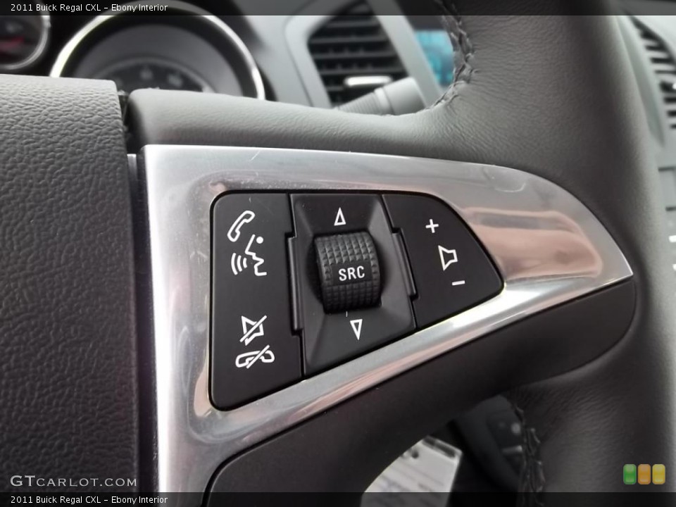 Ebony Interior Controls for the 2011 Buick Regal CXL #43988960