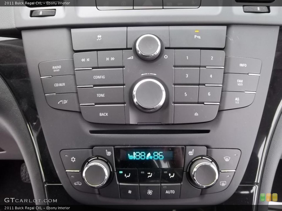 Ebony Interior Controls for the 2011 Buick Regal CXL #43988972