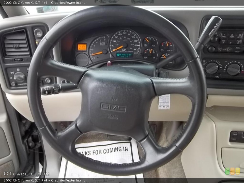Graphite/Pewter Interior Steering Wheel for the 2002 GMC Yukon XL SLT 4x4 #43989880