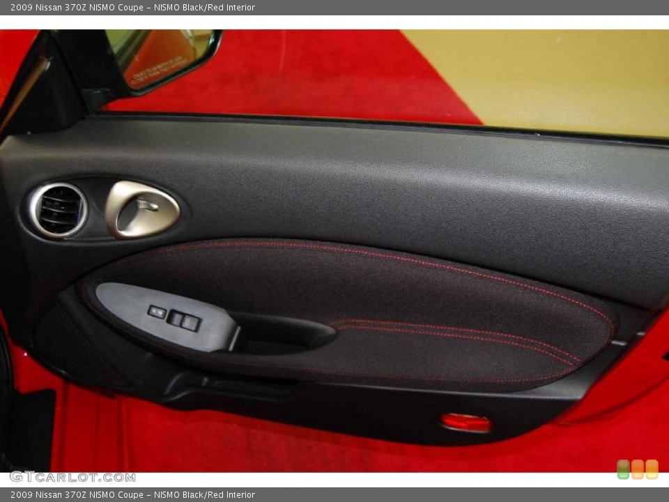 NISMO Black/Red Interior Door Panel for the 2009 Nissan 370Z NISMO Coupe #44003249