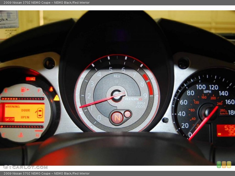 NISMO Black/Red Interior Gauges for the 2009 Nissan 370Z NISMO Coupe #44003367