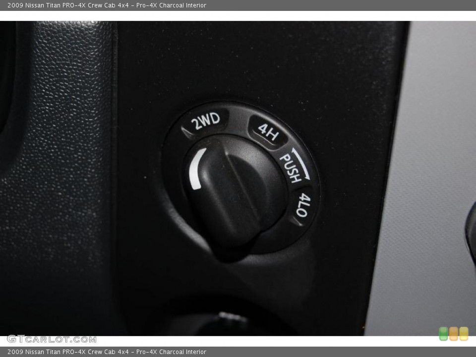 Pro-4X Charcoal Interior Controls for the 2009 Nissan Titan PRO-4X Crew Cab 4x4 #44003831