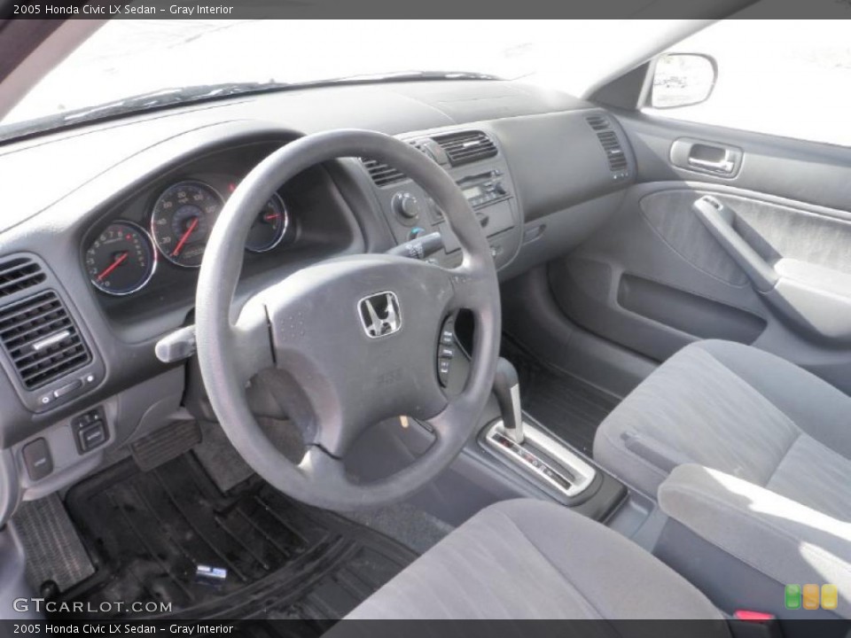 Gray Interior Photo for the 2005 Honda Civic LX Sedan #44005047