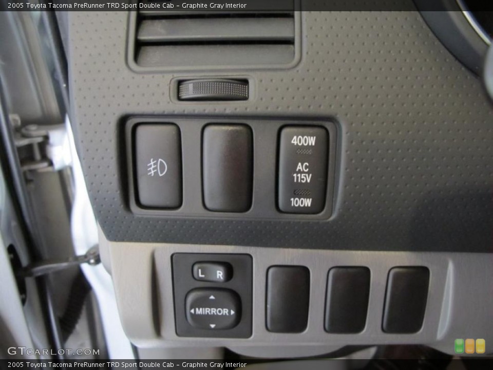 Graphite Gray Interior Controls for the 2005 Toyota Tacoma PreRunner TRD Sport Double Cab #44005521