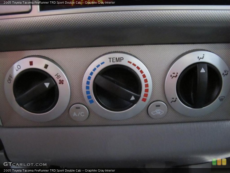 Graphite Gray Interior Controls for the 2005 Toyota Tacoma PreRunner TRD Sport Double Cab #44005573