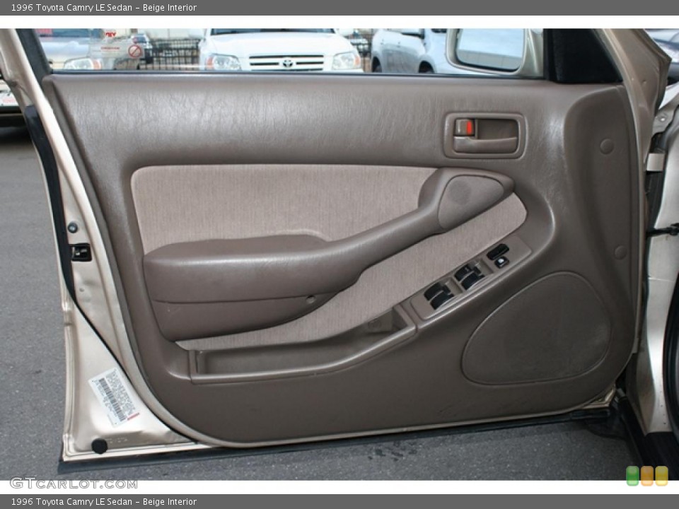 Beige Interior Door Panel for the 1996 Toyota Camry LE Sedan #44013340
