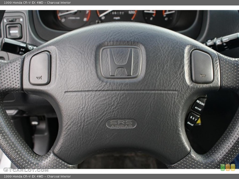 Charcoal Interior Steering Wheel for the 1999 Honda CR-V EX 4WD #44014268