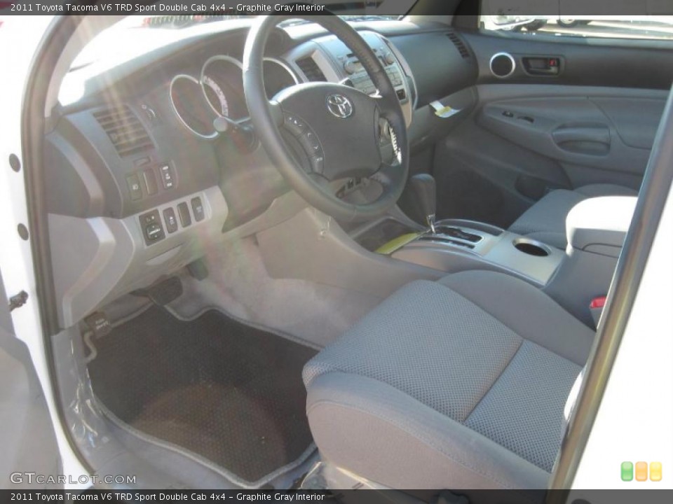 Graphite Gray Interior Photo for the 2011 Toyota Tacoma V6 TRD Sport Double Cab 4x4 #44014396
