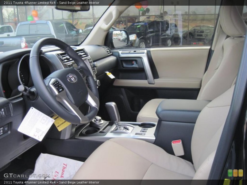 Sand Beige Leather Interior Photo for the 2011 Toyota 4Runner Limited 4x4 #44014622