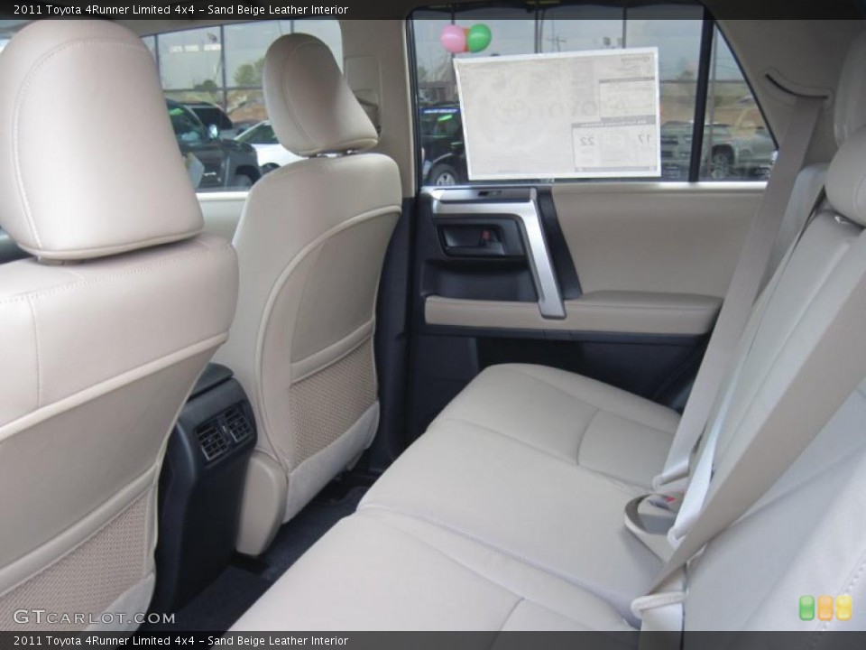 Sand Beige Leather Interior Photo for the 2011 Toyota 4Runner Limited 4x4 #44014704