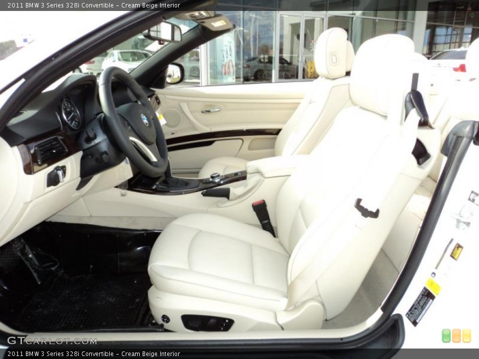 Cream Beige Interior Photo for the 2011 BMW 3 Series 328i Convertible #44017556