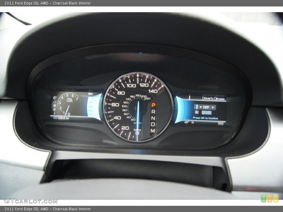 Charcoal Black Interior Gauges for the 2011 Ford Edge SEL AWD #44018896
