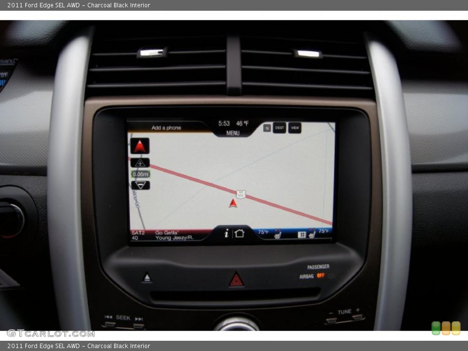 Charcoal Black Interior Navigation for the 2011 Ford Edge SEL AWD #44018964