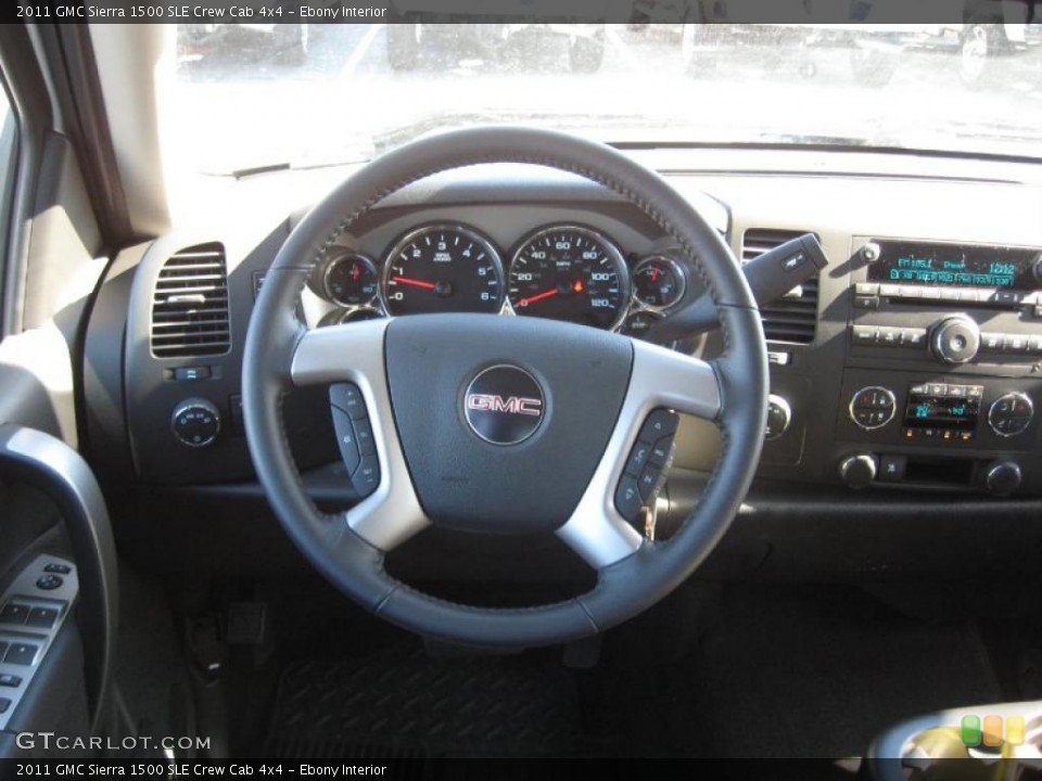 Ebony Interior Dashboard for the 2011 GMC Sierra 1500 SLE Crew Cab 4x4 #44029040