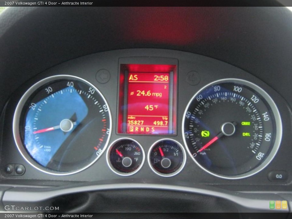 Anthracite Interior Gauges for the 2007 Volkswagen GTI 4 Door #44034313