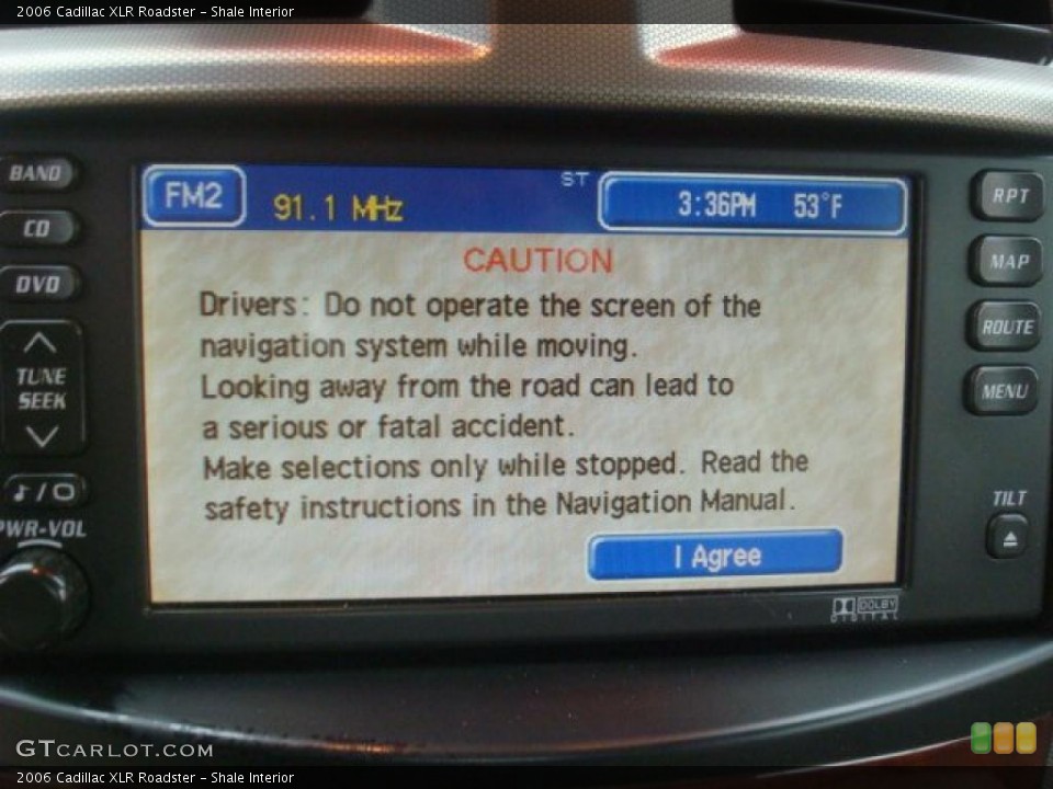 Shale Interior Navigation for the 2006 Cadillac XLR Roadster #44035884