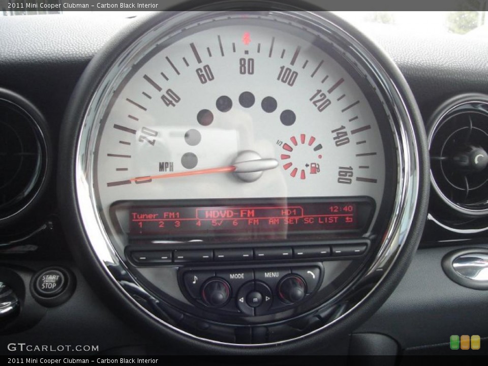 Carbon Black Interior Gauges for the 2011 Mini Cooper Clubman #44037676