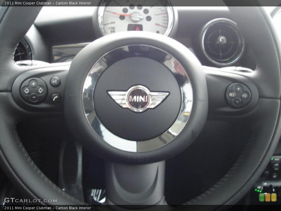 Carbon Black Interior Steering Wheel for the 2011 Mini Cooper Clubman #44037708