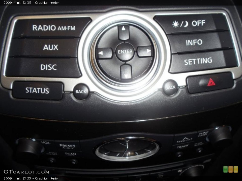 Graphite Interior Controls for the 2009 Infiniti EX 35 #44039914