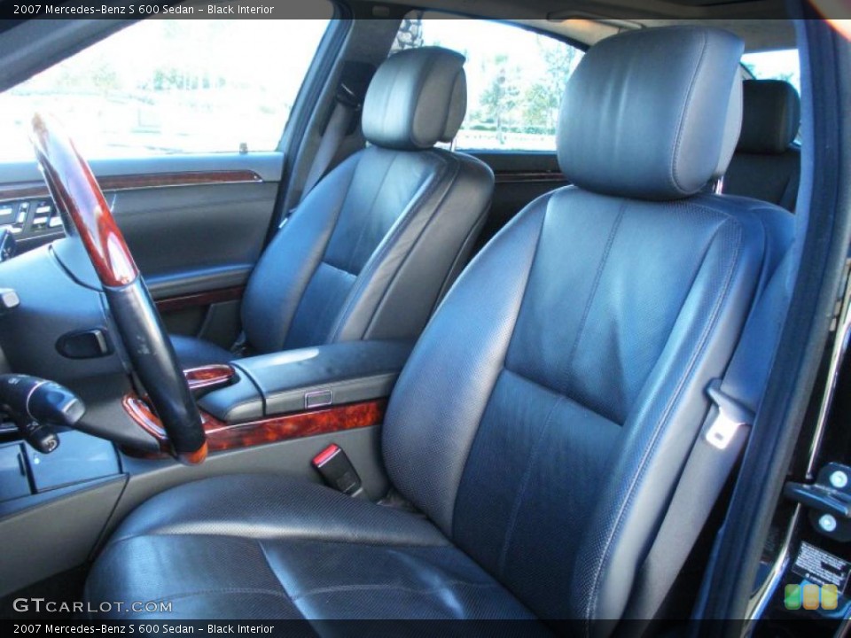 Black Interior Photo for the 2007 Mercedes-Benz S 600 Sedan #44040384