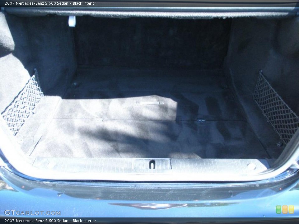 Black Interior Trunk for the 2007 Mercedes-Benz S 600 Sedan #44040604
