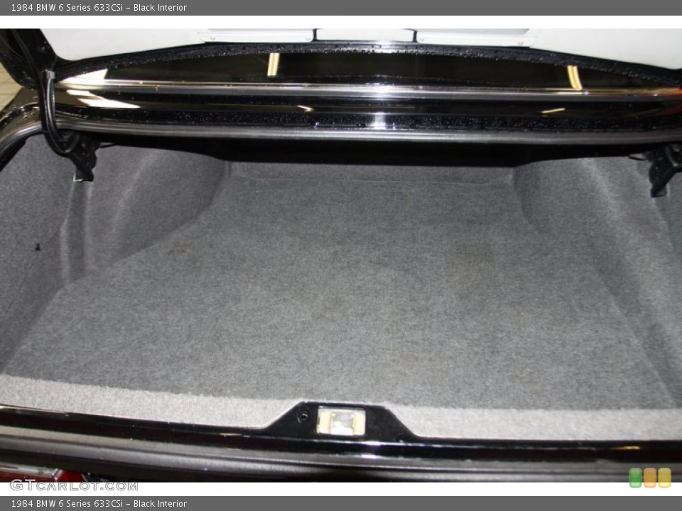 Black Interior Trunk for the 1984 BMW 6 Series 633CSi #44047612