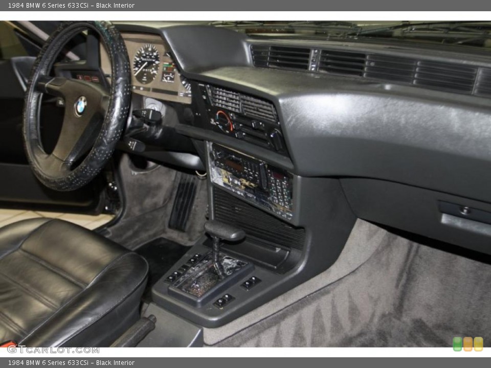 Black Interior Dashboard for the 1984 BMW 6 Series 633CSi #44047659
