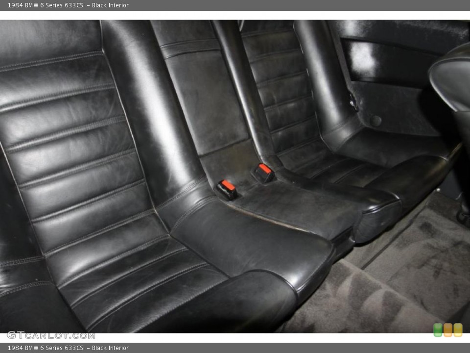 Black Interior Photo for the 1984 BMW 6 Series 633CSi #44047692
