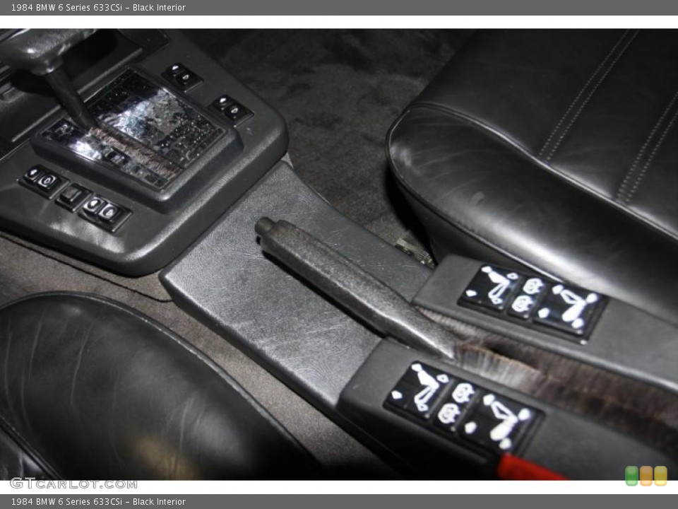 Black Interior Controls for the 1984 BMW 6 Series 633CSi #44047776