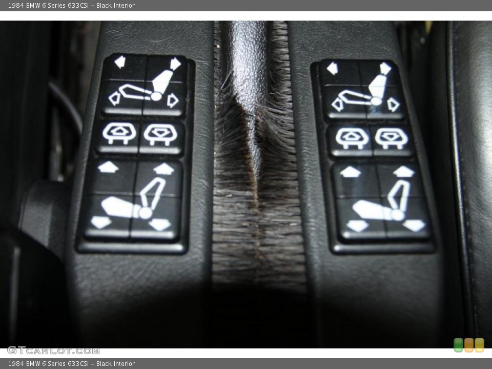 Black Interior Controls for the 1984 BMW 6 Series 633CSi #44047936